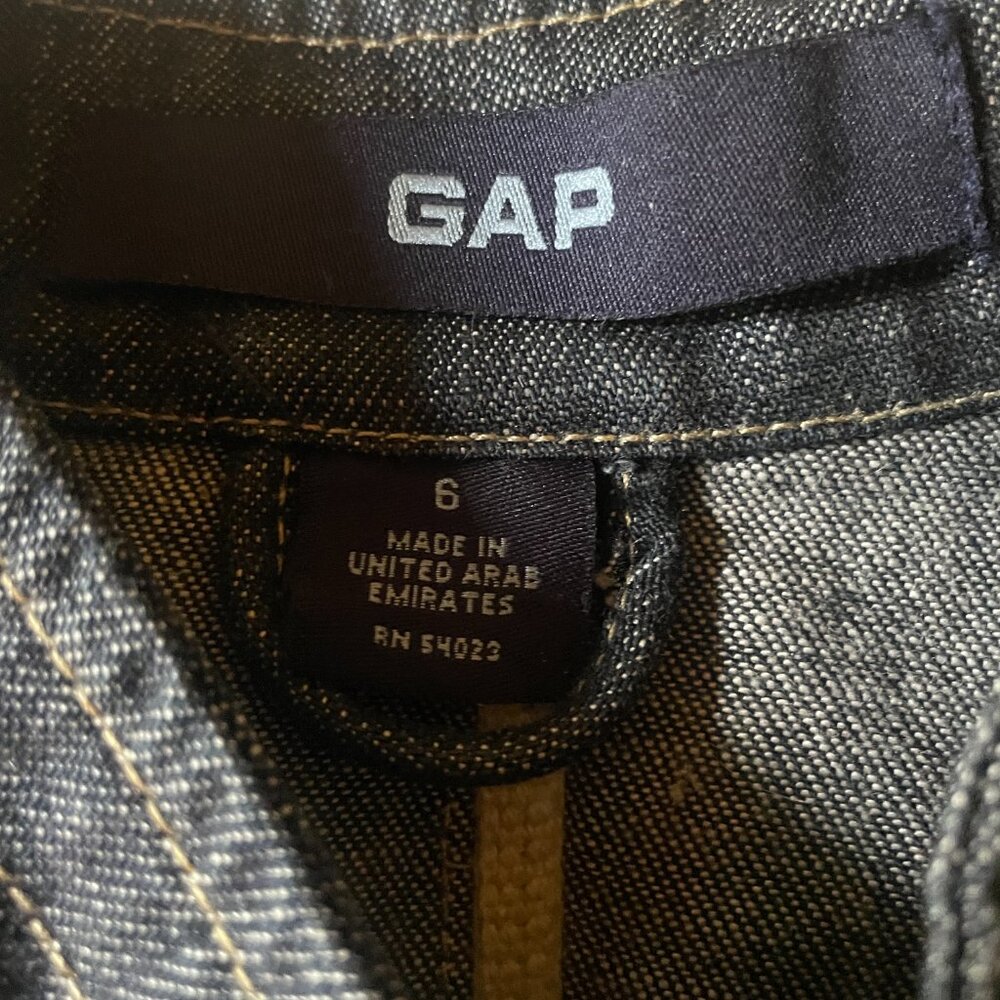GAP Denim Utility Jacket, size 6 - Picture 2 of 5